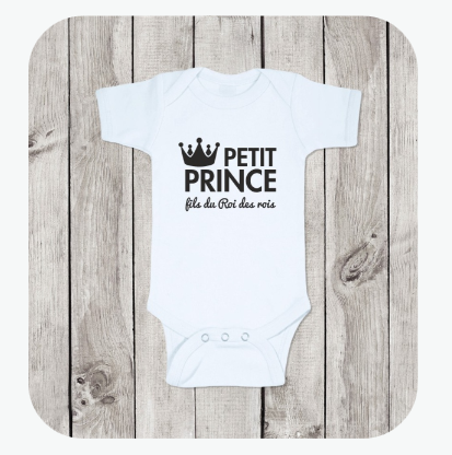 Body bébé "Petit prince" 12-18 mois