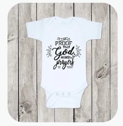Body bébé "I am proof ..." noir taille 12-18 mois