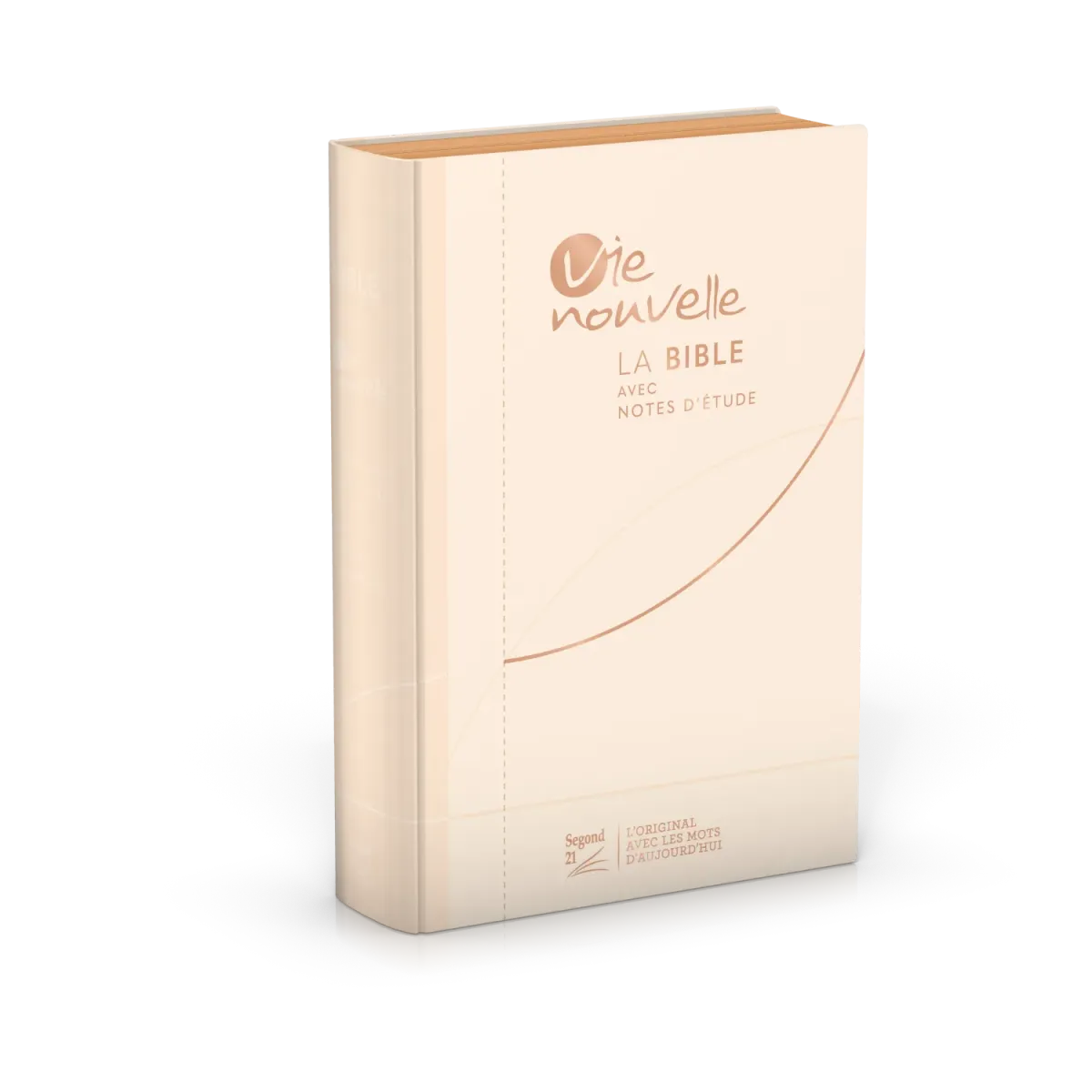 Bible Segond 21 Vie Nouvelle - souple - toile beige - avec boîtier