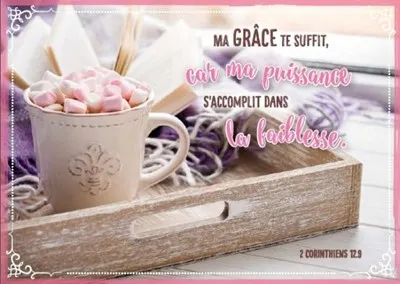 Carte postale Ma grâce te suffit