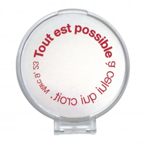 Miroir de poche rond tout est possible Mc 9:23
