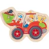 Puzzle - tracteur avec prises en bois