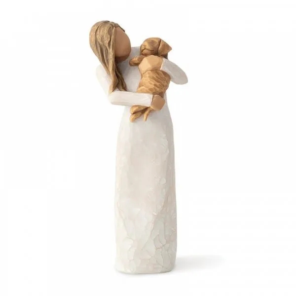 Adorable You (Golden Dog)- Figurine avec chien