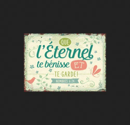 Carte postale - Que l'Eternel te bénisse