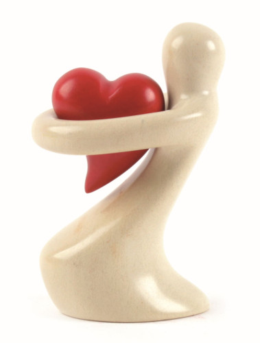 Statuette St-Valentin en pierre de Kisii