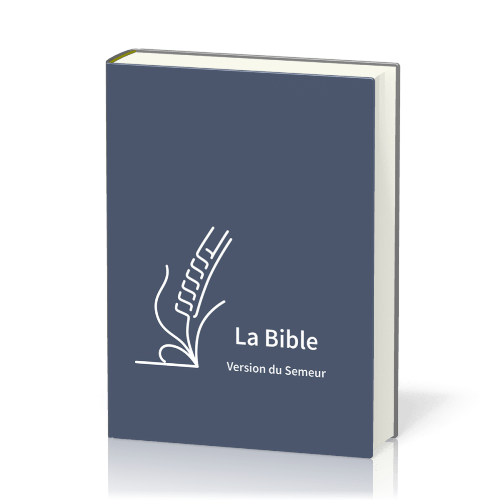 BIBLE DU SEMEUR 2015 RIGIDE BLEU RENFORT LIN