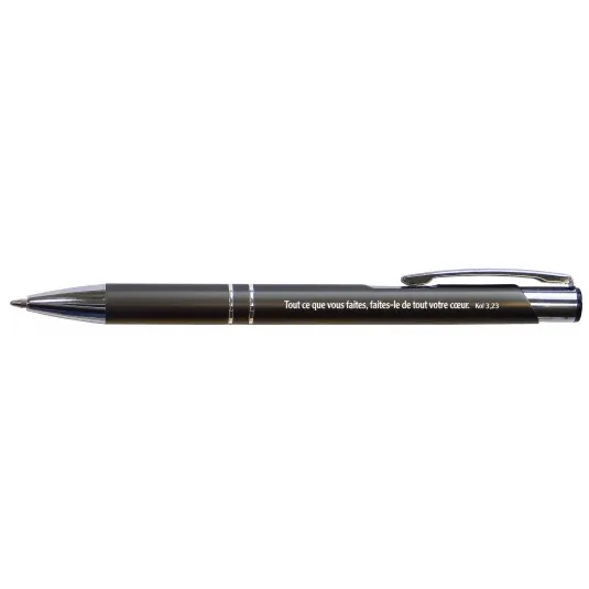 Stylo métal gris Josué