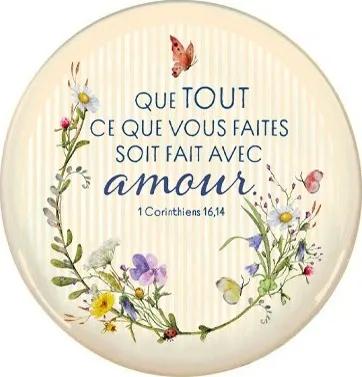 Magnet mot d'ordre 2024 1 Cor. 16:14