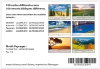 Lot de 100 Mini-cartes Paysages