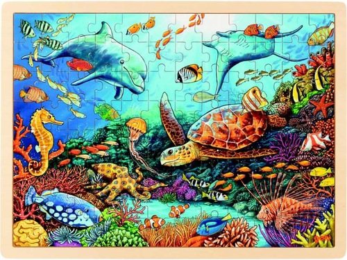 Puzzle - Grande barrière de corail - 96 pièces - 30x40 cm