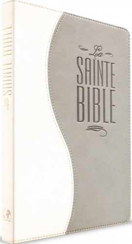 Bible Segond Esaïe 55 souple similicuir duo blanc/gris 325B