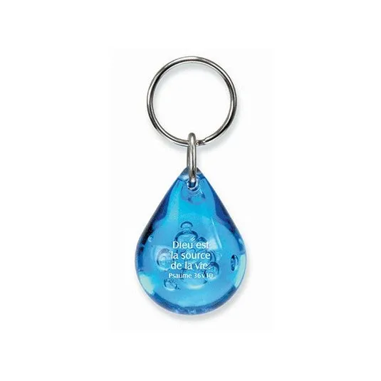 Porte-Clés Goutte bleu - Ps. 36:10