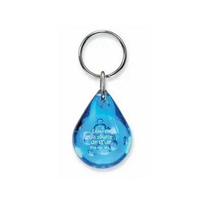 Porte-Clés Goutte bleu - Ps. 36:10