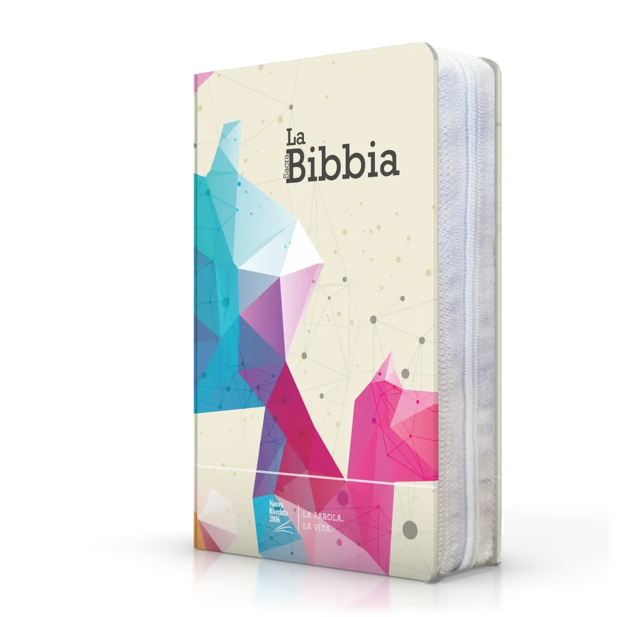 Bible compacte italien -Modèle souple, toilé, zipper