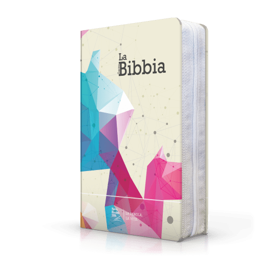 Bible compacte italien -Modèle souple, toilé, zipper