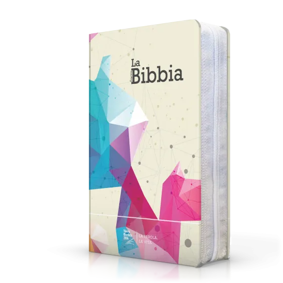 Bible compacte italien -Modèle souple, toilé, zipper