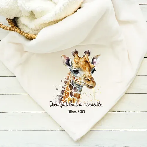 Couverture "Dieu fait tout à merveille" Girafe
