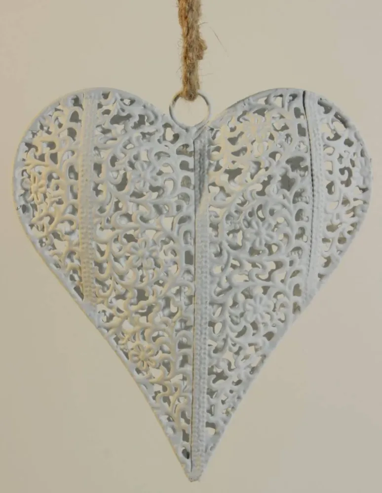Coeur en fonte blanc