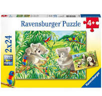 Puzzle Mignons koalas/pandas