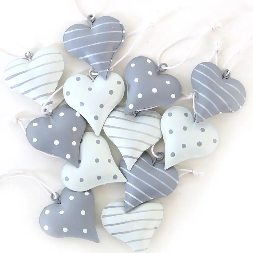 Coeur en fonte Blanc ou gris