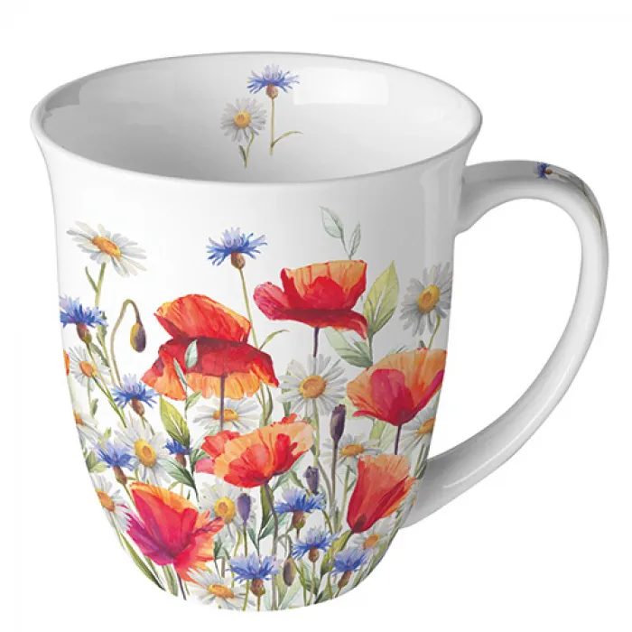 Mug 0.4 L Coquelicots et fleurs des champs