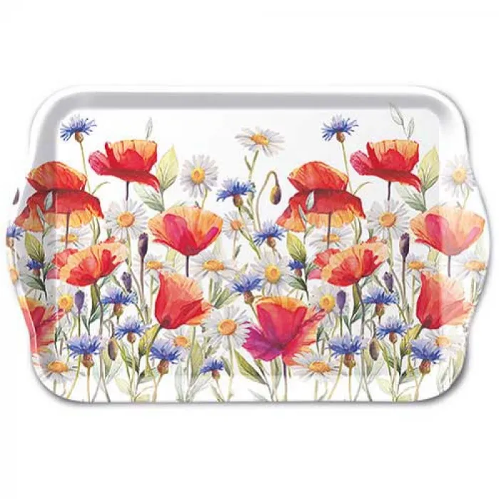 Plateau petit Coquelicots et fleurs des champs
