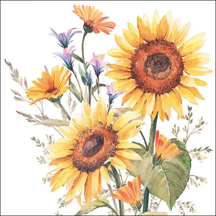 Serviette grande Tournesols