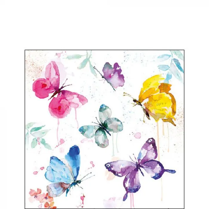 Serviette petite Collection de papillons