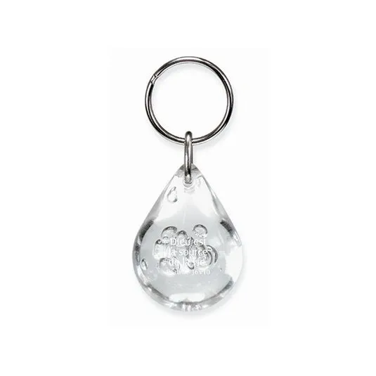Porte-clés Goutte transparent - Ps 36.10