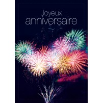 Carte feu d'artifice - Joyeux anniversaire