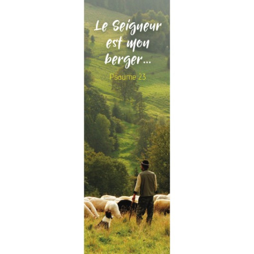 Signet berger avec moutons - Le Seigneur est mon berger... PS 23