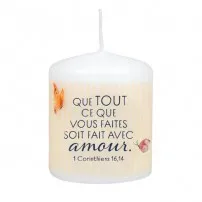 Bougie mot d'ordre 2024 - Que tout ce que vous faites soit fait avec amour 1Cor 16:14