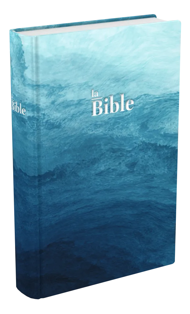 Bible Darby 2024 format compact, rigide bleu