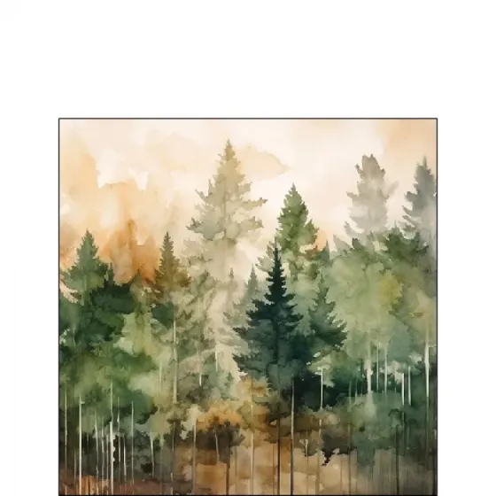Serviette petite Paysage d'arbre