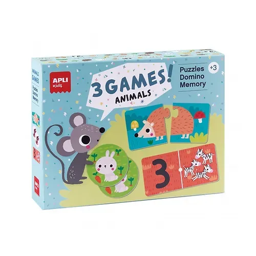 Boîte de jeux - Dominos, memory, puzzle