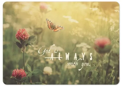 Carte postale - God is always with you