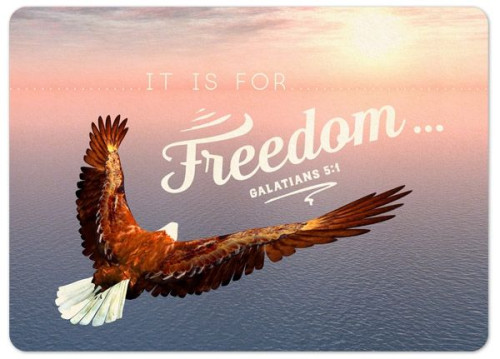 Carte postale - It is for Freedom...Gal 5:1