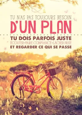 Carte postale - Tu n'as pas toujours besoin d'un plan, tu dois parfois juste écouter, faire confianc