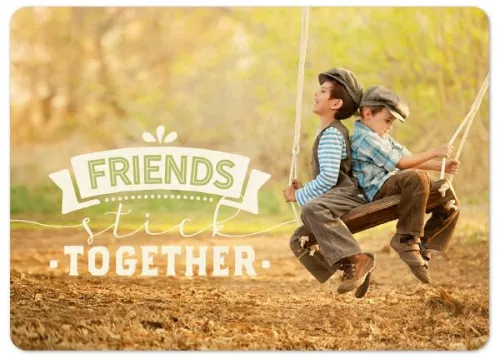 Carte postale - Friends stick together