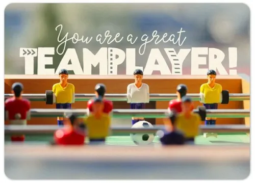 Carte postale - You are a great teamplayer!