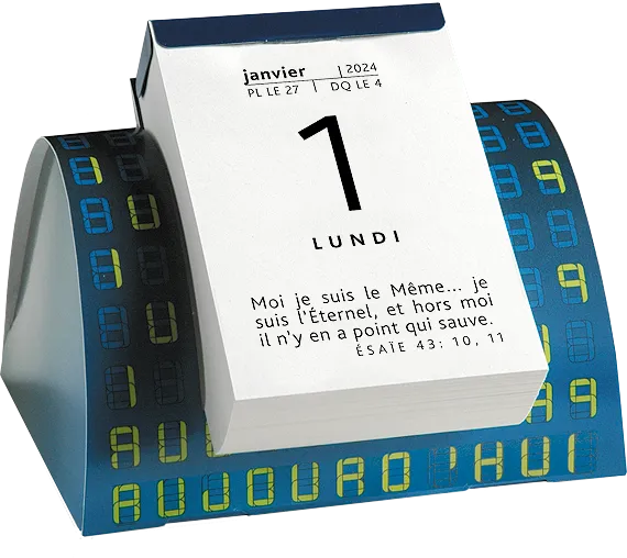 Calendrier Parole pour aujourd'hui - modèle de table 1