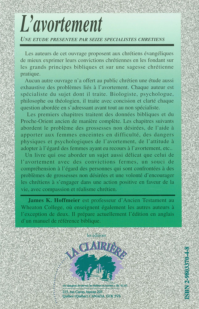 AVORTEMENT ENJEUX THEOLOGIQUE ET ETHIQUE