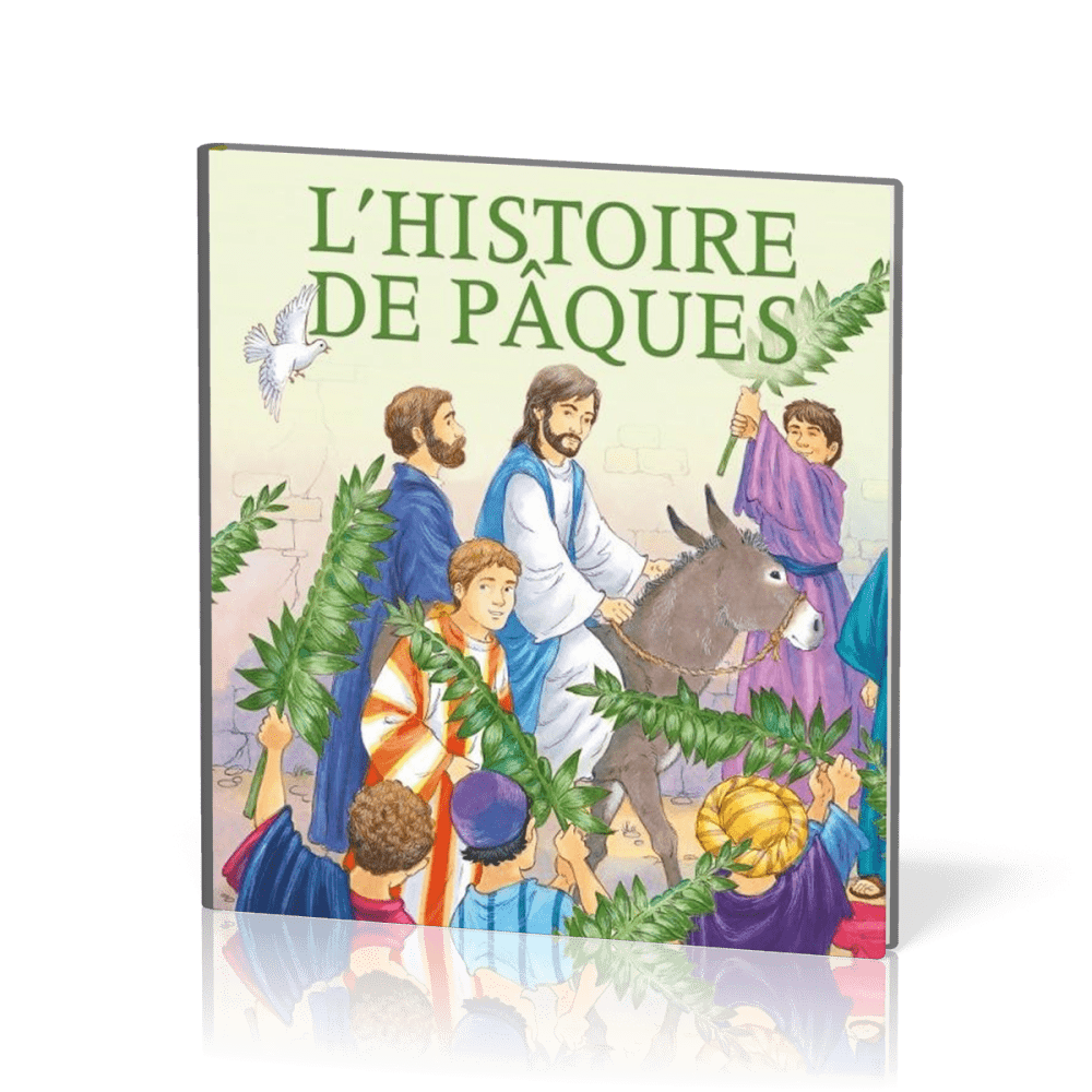  L'histoire de Pâques 
   Faites découvrir l’histoire de Pâques aux jeunes enfants avec ce petit livre délicatement illustré.  On y raconte l’arrivée de Jésus à Jérusalem, le dernier repas partagé avec ses amis, la trahison, la crucifixion, et son incroyable résurrection.  Célébrez le merveilleux message de l’amour de Dieu !    
  