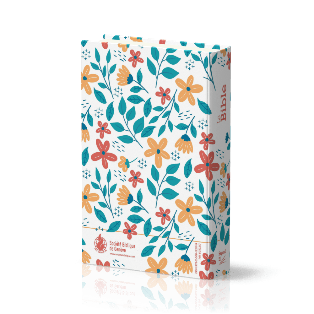Bible Segond 21 compacte (premium style) - couverture rigide toilée matelassée motif fleuris
