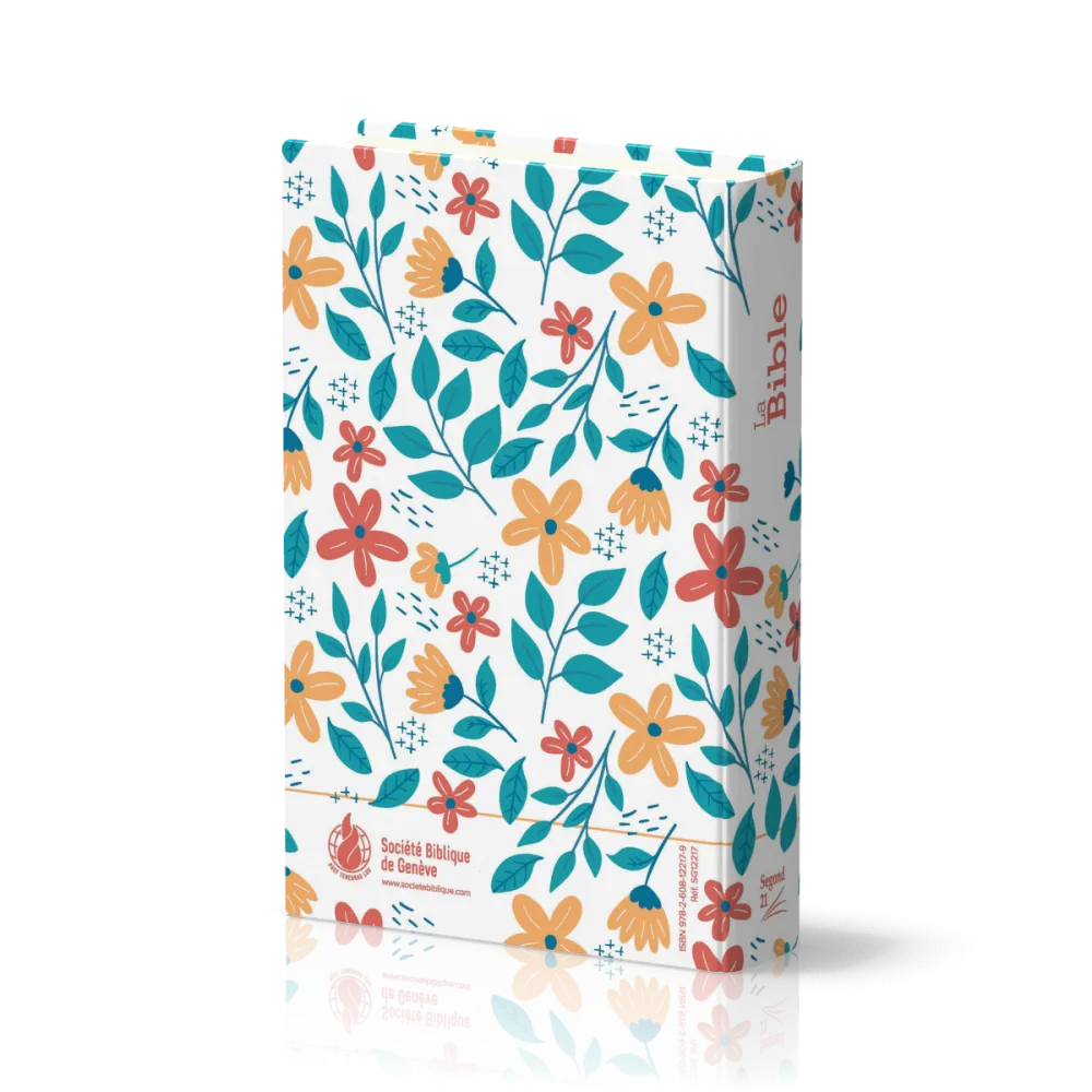 Bible Segond 21 compacte (premium style) - couverture rigide toilée matelassée motif fleuris