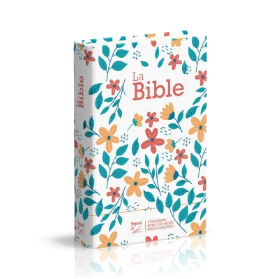 Bible Segond 21 compacte (premium style) - couverture rigide toilée matelassée motif fleuris