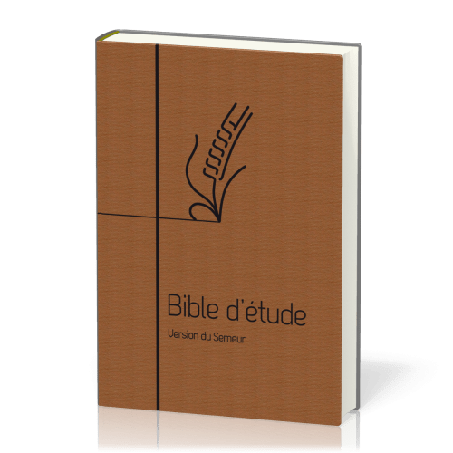 Bible d'étude Semeur 2015 couverture souple brune tranche blanche