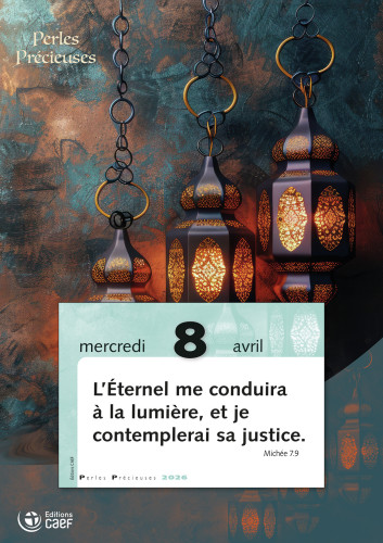 Calendrier Perles Précieuses - bloc à effeuiller et plaque