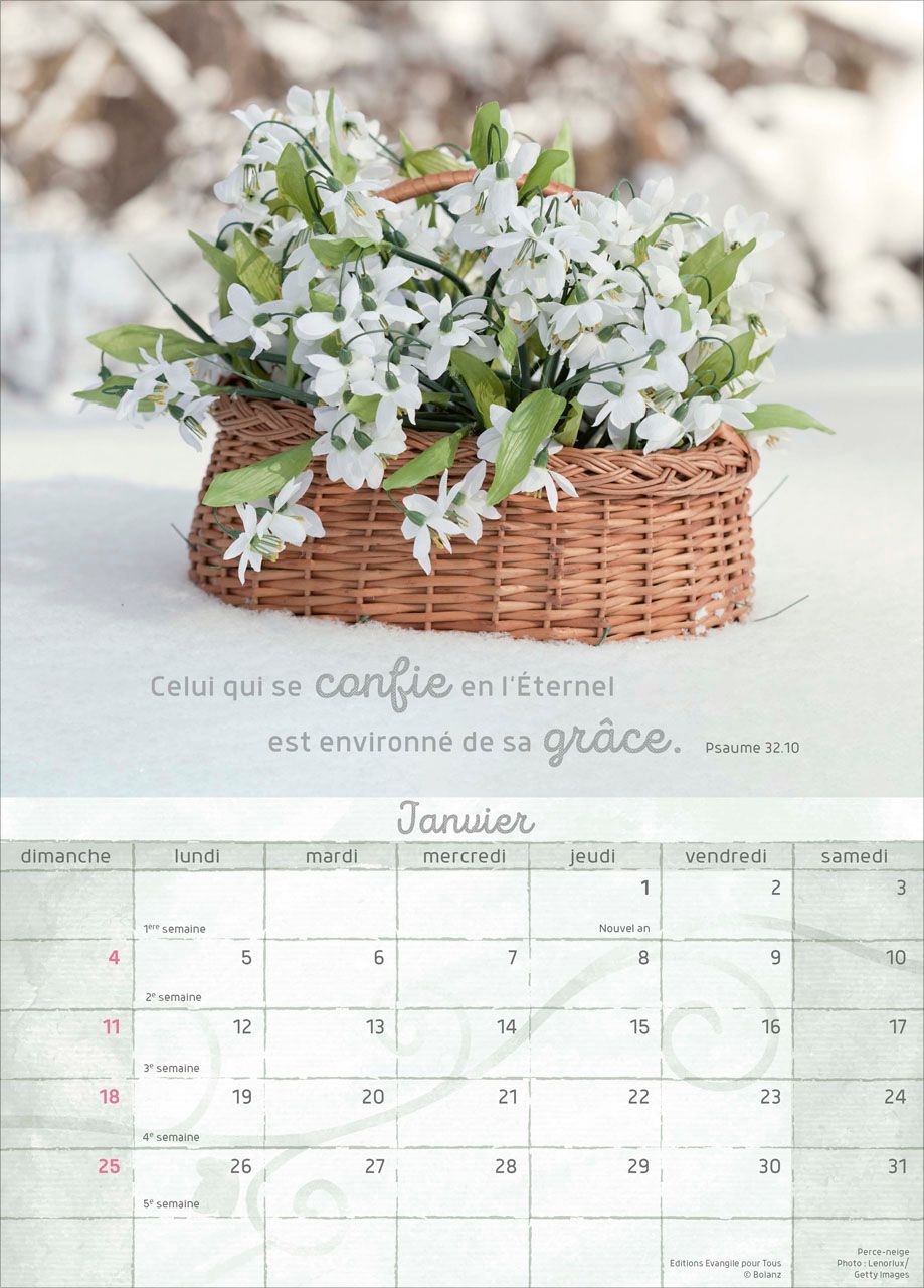 CALENDRIER MOMENTS DE JOIE POSTERS A4
