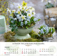 CALENDRIER JARDINS - MERVEILLES DE LA CREATION